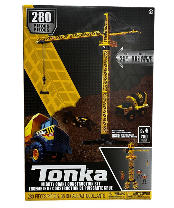 Tonka Mighty Crane Construction Building Set – 280 Pieces