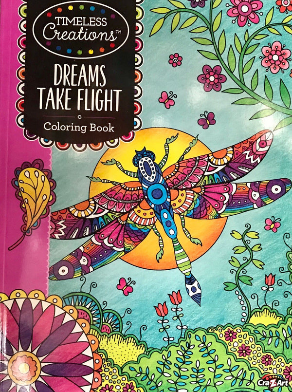 Cra-Z-Art Dreams Take Flight Adult Coloring Book – 64 Pages
