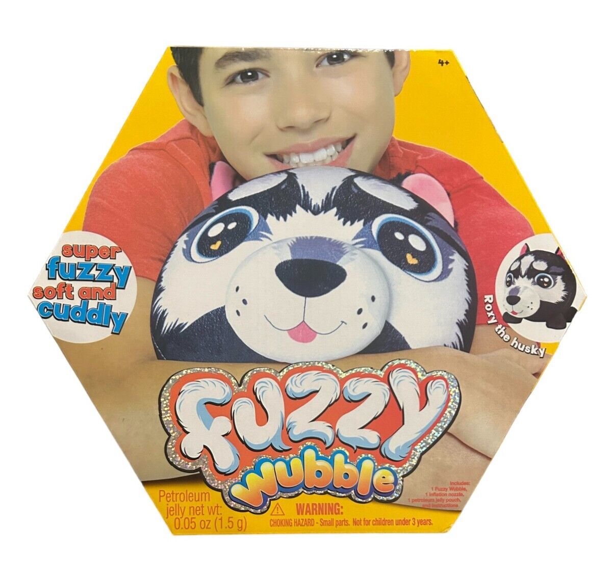 Fuzzy Wubble Hasky Plush – Squishy Bouncy Collectible Toy