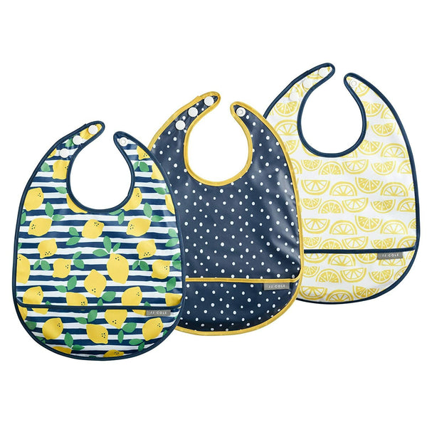 JJ Cole When Life Gives You Lemons Baby Bib Set – Pack of 3