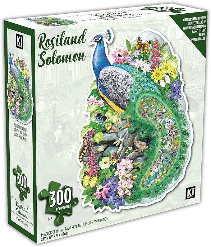 KI Puzzle Peacocks of India 300 Piece Shaped