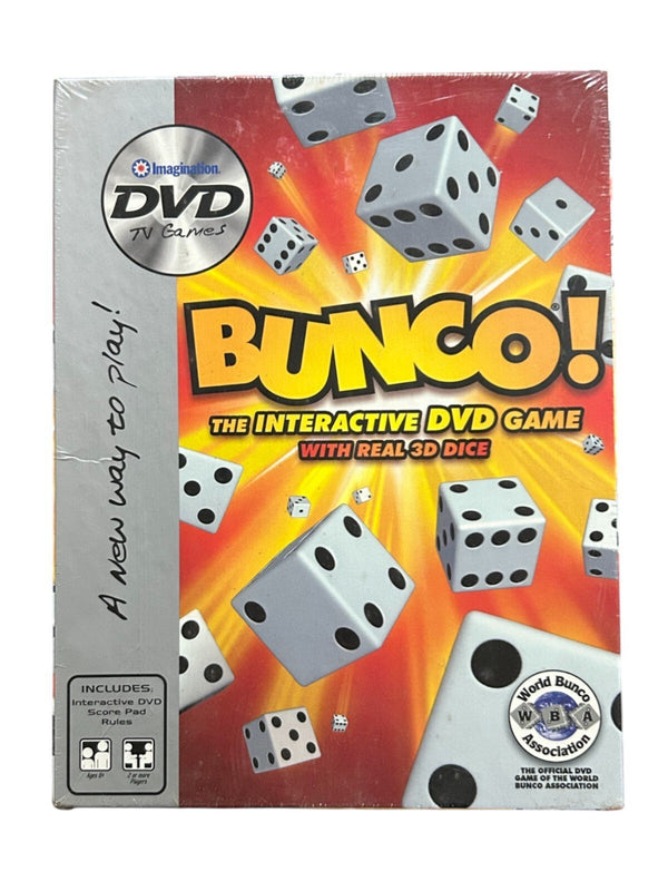 Imagination BUNCO Interactive DVD Game with Real 3D Dice
