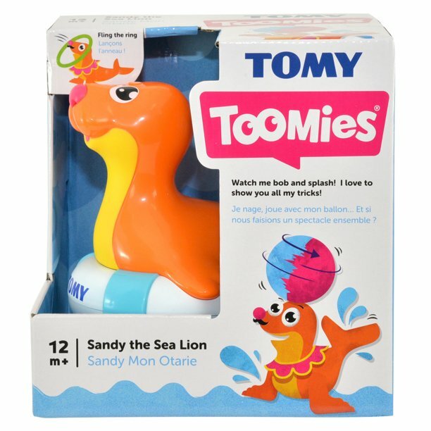 TOMY Sandy the Sea Lion Interactive Baby Bath Toy