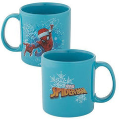 Marvel Spider-Man Holiday Ceramic Mug – 20 oz Blue