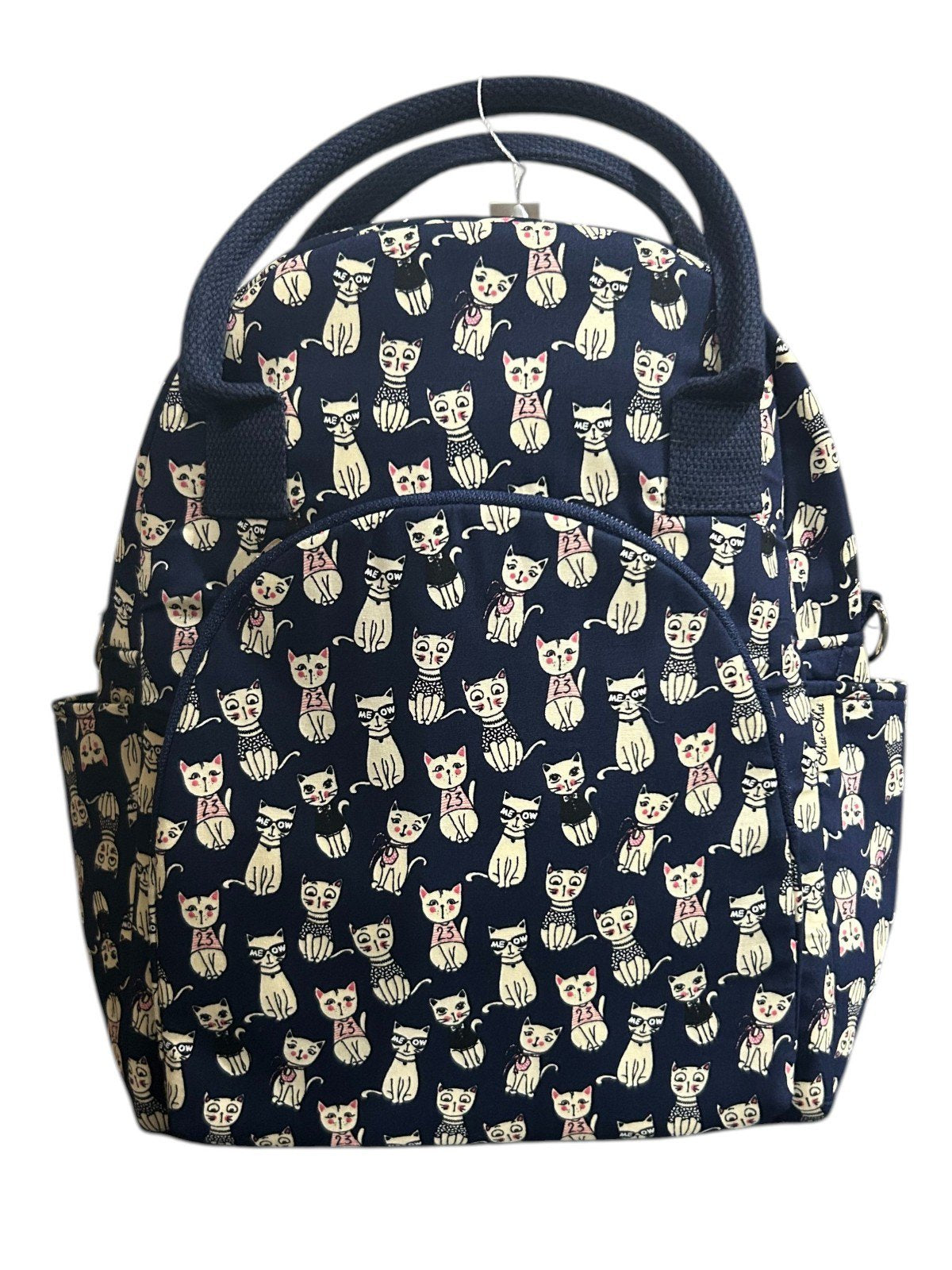 Women's 3-Piece Kitty Cat Travel Bag Set – Navy & Cream