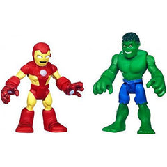 Playskool Marvel Super Hero Adventures Hulk & Iron Man Mini Figures