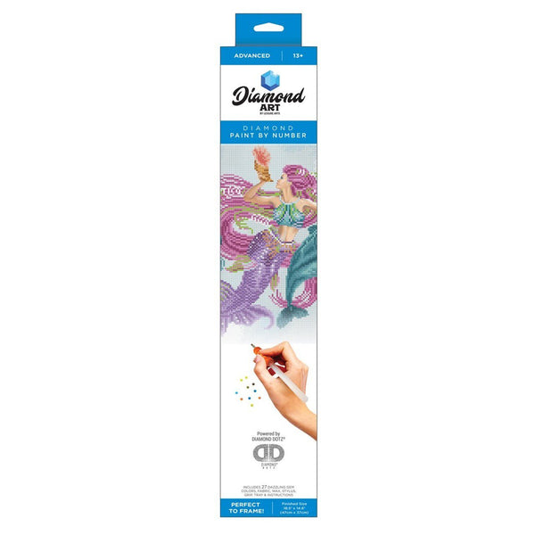 Leisure Arts Diamond Painting Kit – Mermaid Friends 14"x16"