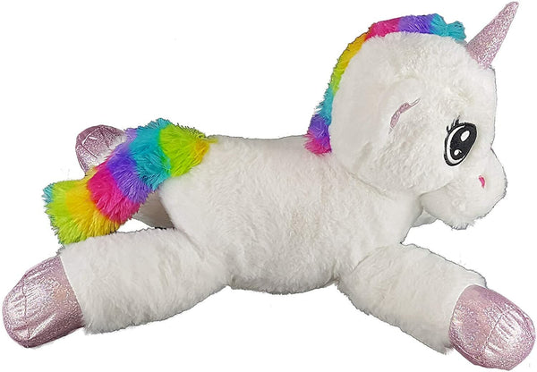 Gitzy 18 Inch Pink Unicorn Rainbow Stuffed Animal