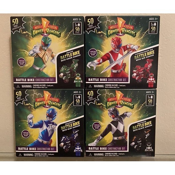 Hasbro Power Rangers Forever Red Battle Bikes Complete Set – 200 Pieces