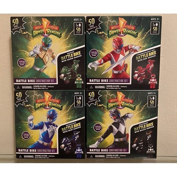 Hasbro Power Rangers Forever Red Battle Bikes Complete Set – 200 Pieces