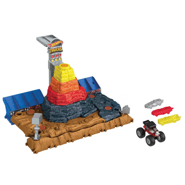 Hot Wheels Monster Trucks Bone Shaker Ultimate Crush Yard Playset
