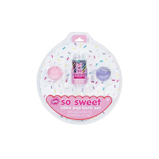 3C4G So Sweet Cake Pop Bath Set – Candy Scent, 3 Pieces