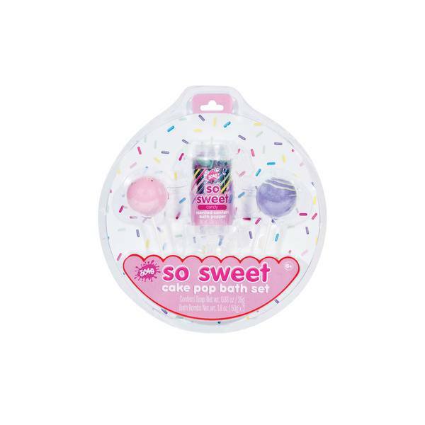 3C4G So Sweet Cake Pop Bath Set – Candy Scent, 3 Pieces
