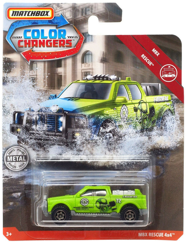 Matchbox Color Changers MBX Rescue 4x4 Die-Cast Vehicle