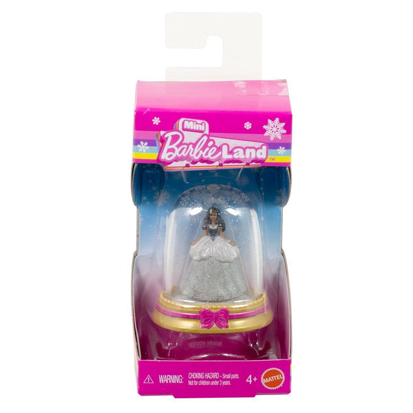 Barbie Mini BarbieLand Holiday Doll in Snow Globe – White Dress