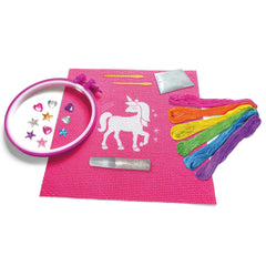 Cra-Z-Art Shimmer 'n Sparkle Unicorn DIY Embroidery Kit