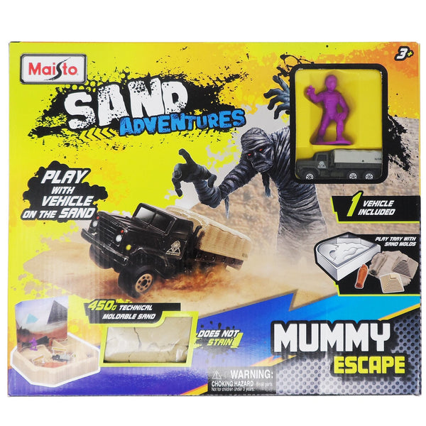 Maisto Sand Adventure Mummy Escape Die-Cast Truck & Moldable Sand Set