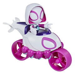 Marvel Spidey & His Amazing Friends Ghost-Spider Figure + Copter-Cycle