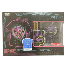 Funko POP! Marvel Blacklight Black Panther POP & Tee XL