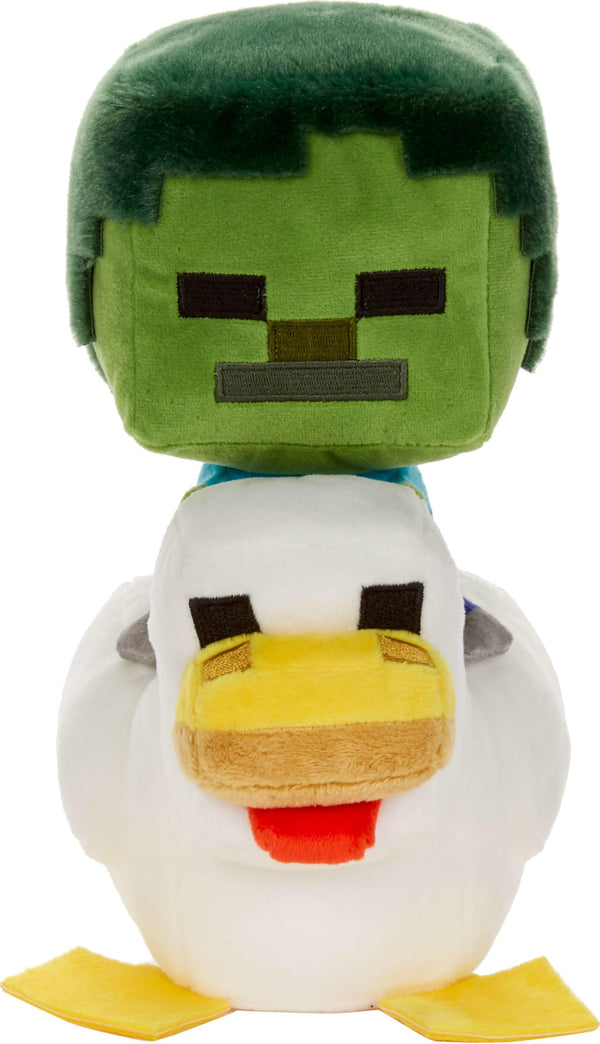 Mattel Minecraft Zombie Chicken Jockey 8-Inch Plush Stuffed Toy