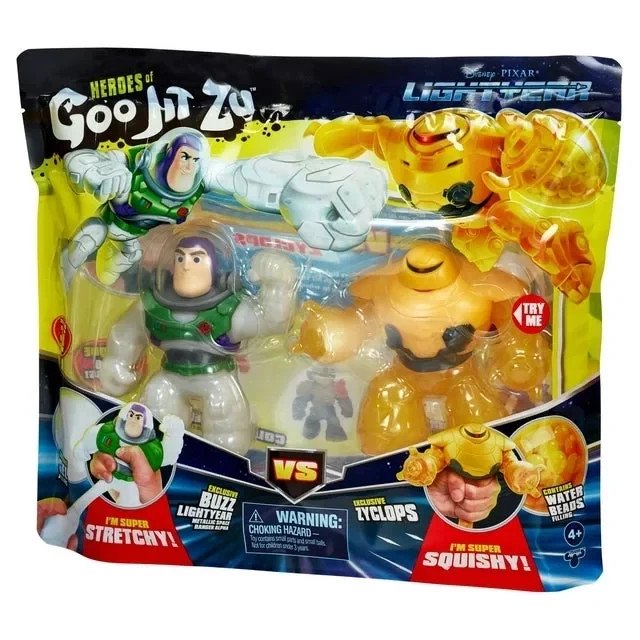 Goo Jit Zu Disney Pixar Buzz vs Zyclops Squishy Hero 2-Pack