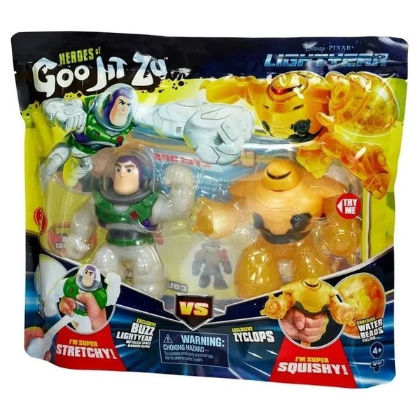 Goo Jit Zu Disney Pixar Buzz vs Zyclops Squishy Hero 2-Pack