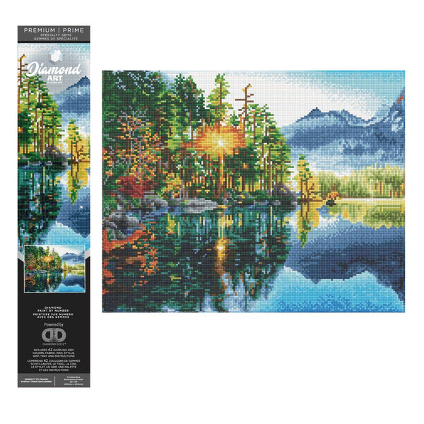 Leisure Arts Diamond Painting Kit – Lakeview 16x20 Inch