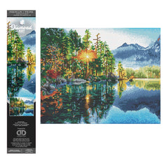 Leisure Arts Diamond Painting Kit – Lakeview 16x20 Inch