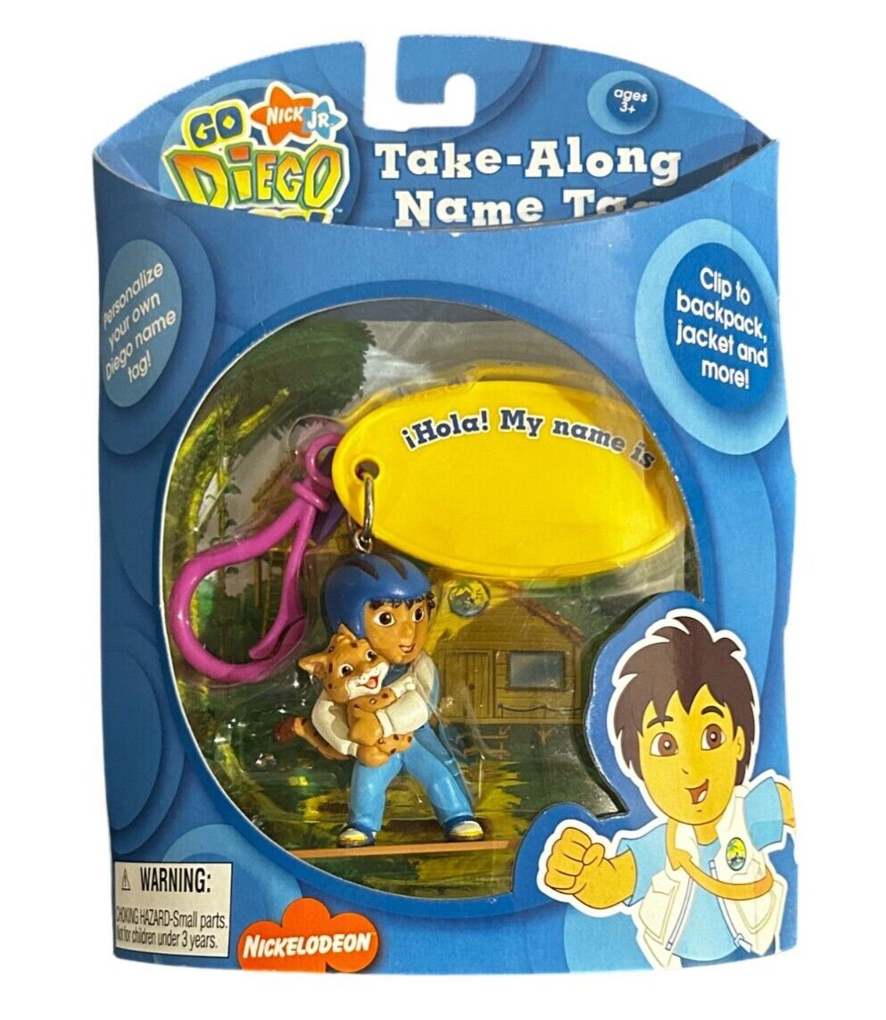 Dora the Explorer Diego Name Tag Clip On