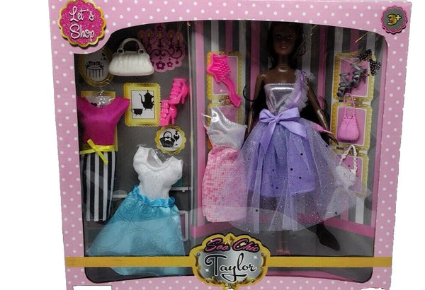 Hunson So Chic Taylor AA Fashion Doll in Purple Dress with Accessories