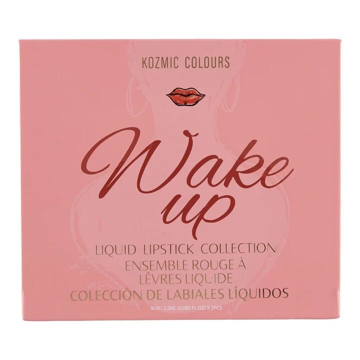 Kozmic Colours Liquid Lipstick Collection 5-Piece Set with Case