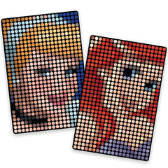 Make It Real Disney Stamp to Reveal Ariel & Cinderella Dot Art