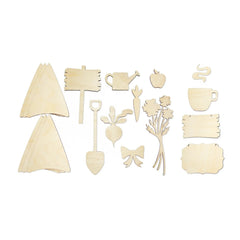 Leisure Arts Basics Boy Wood Gnome Craft Kit with Interchangeable Hats