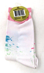 Margaritaville Flamingo Graphic Print Crew Socks – Ladies Medium