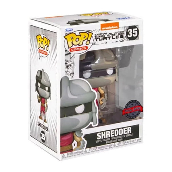 Funko Pop! TMNT Comic Shredder Vinyl Figure – Cell-Shaded Exclusive