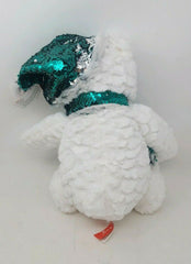 Gitzy 12" Flip Sequin Teddy Bear with Hat & Scarf – Green
