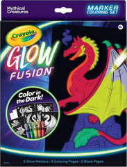 Crayola Glow Fusion Coloring Set – Mythical Creatures