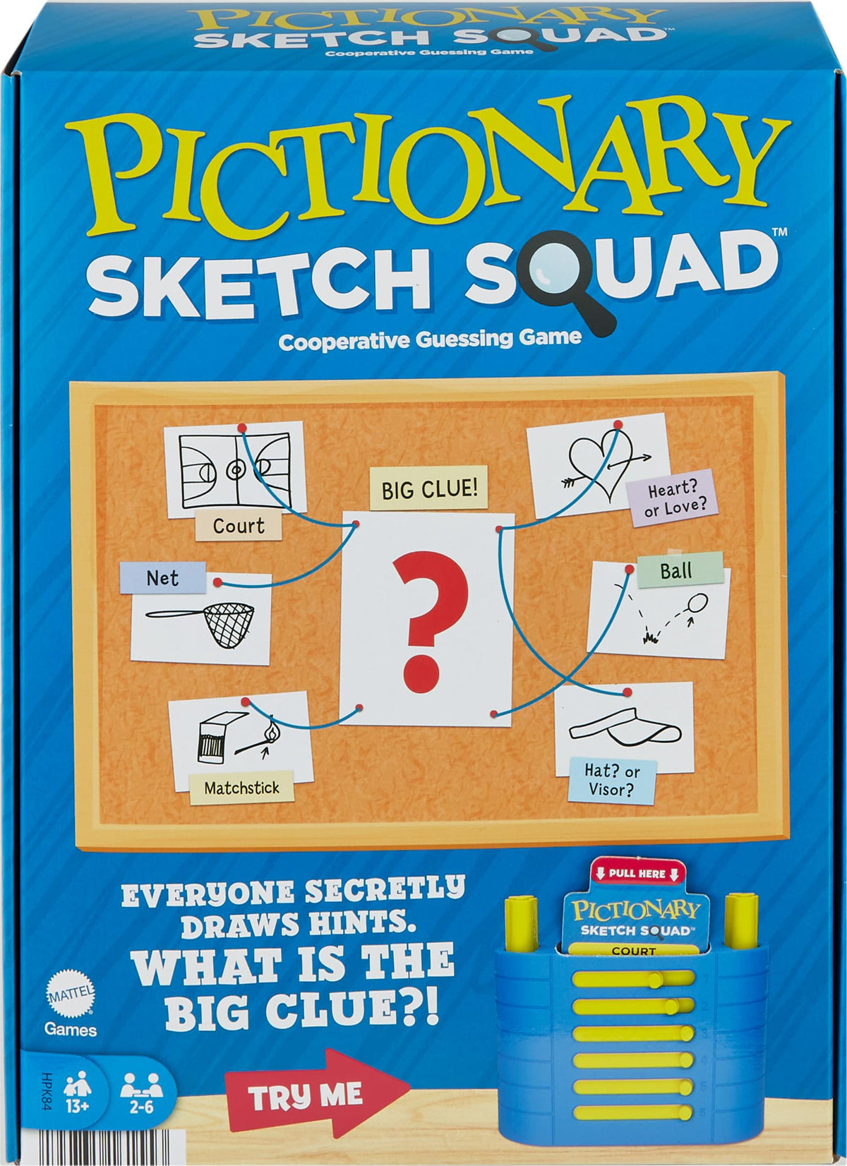 Mattel Pictionary Sketch Squad Cooperative Drawing Party Game