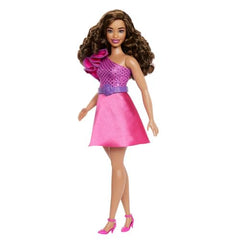 Barbie Fashionistas Doll #221 – Natural Black Hair & Red Dress