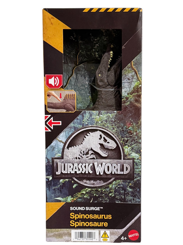 Mattel Jurassic World Sound Surge Spinosaurus Dinosaur Figure