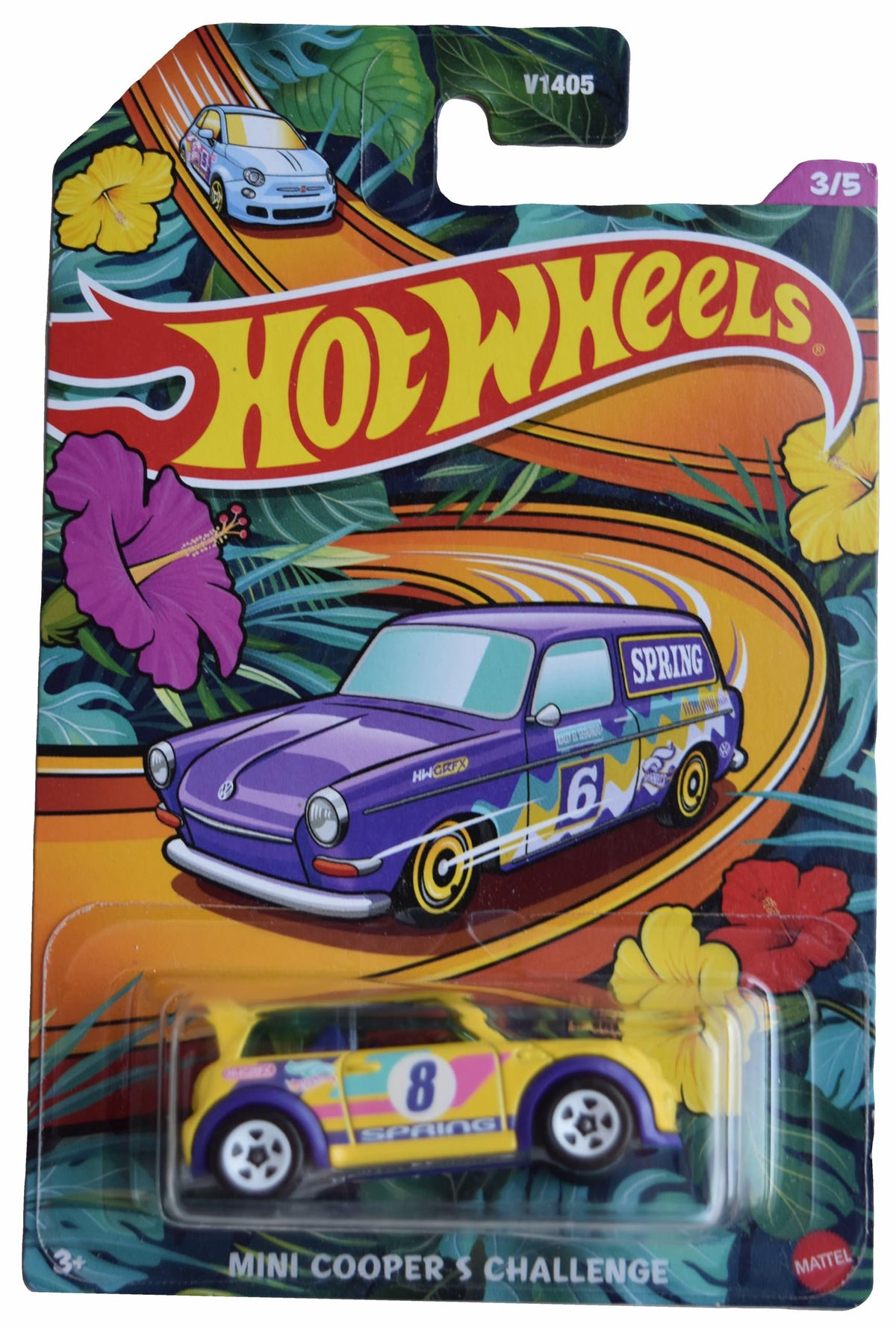 Hot Wheels Mini Cooper S Challenge – Yellow 3/5 Die-Cast