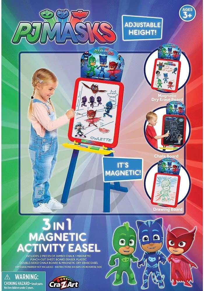 Cra-Z-Art PJ Masks 3-in-1 Magnetic Activity Easel
