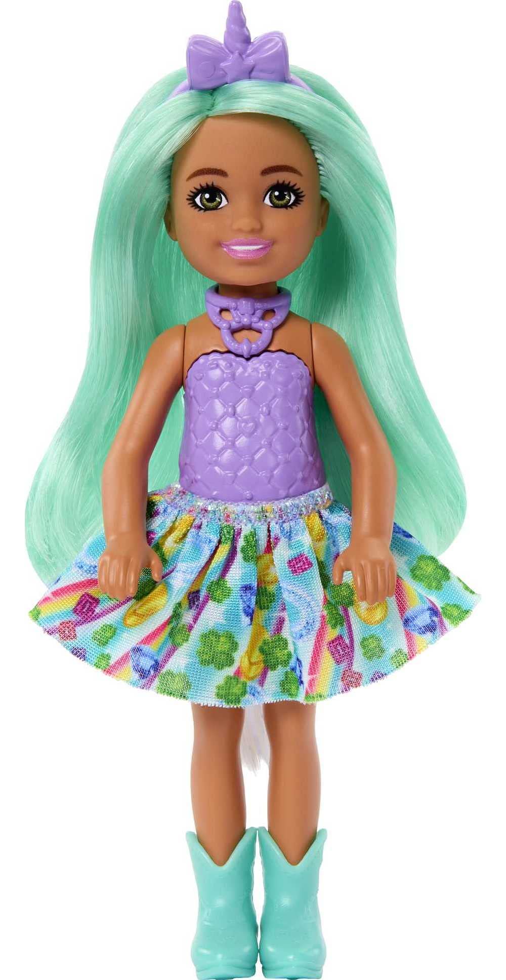 Barbie Dreamtopia Chelsea Unicorn Doll | Green Hair & Tail