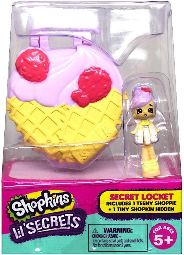 Moose Shopkins Lil' Secrets Froyo Kiosk Locket – Wearable Mini Playset