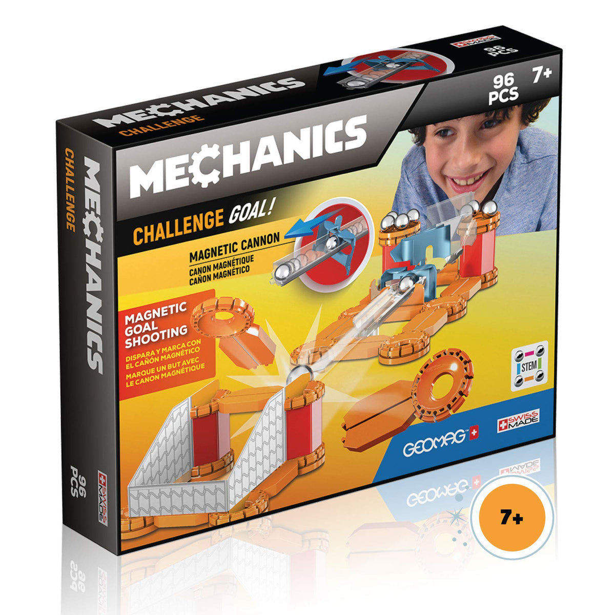 Geomag Mechanics Goal Challenge Magnetic Building Set, 96 Pieces