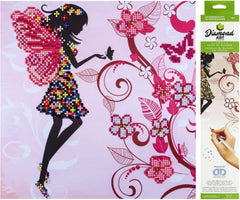 Leisure Arts Diamond Art Fairy 5D Painting Kit 12x12
