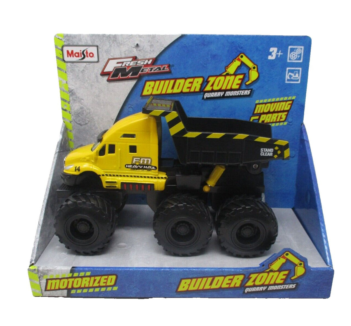 Maisto Builder Zone Quarry Monsters Motorized Dump Truck
