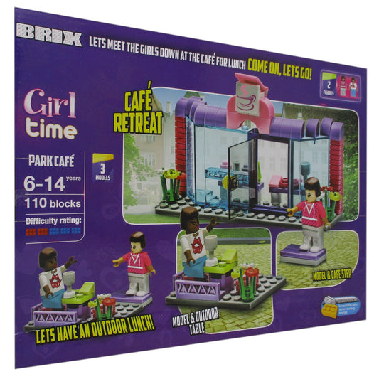 Brixx Girl Time Park Cafe 110-Piece Building Set