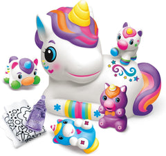 Shimmer 'n Sparkle Cra-Z Squeezies Unicorn Mommy & Babies Plush Kit