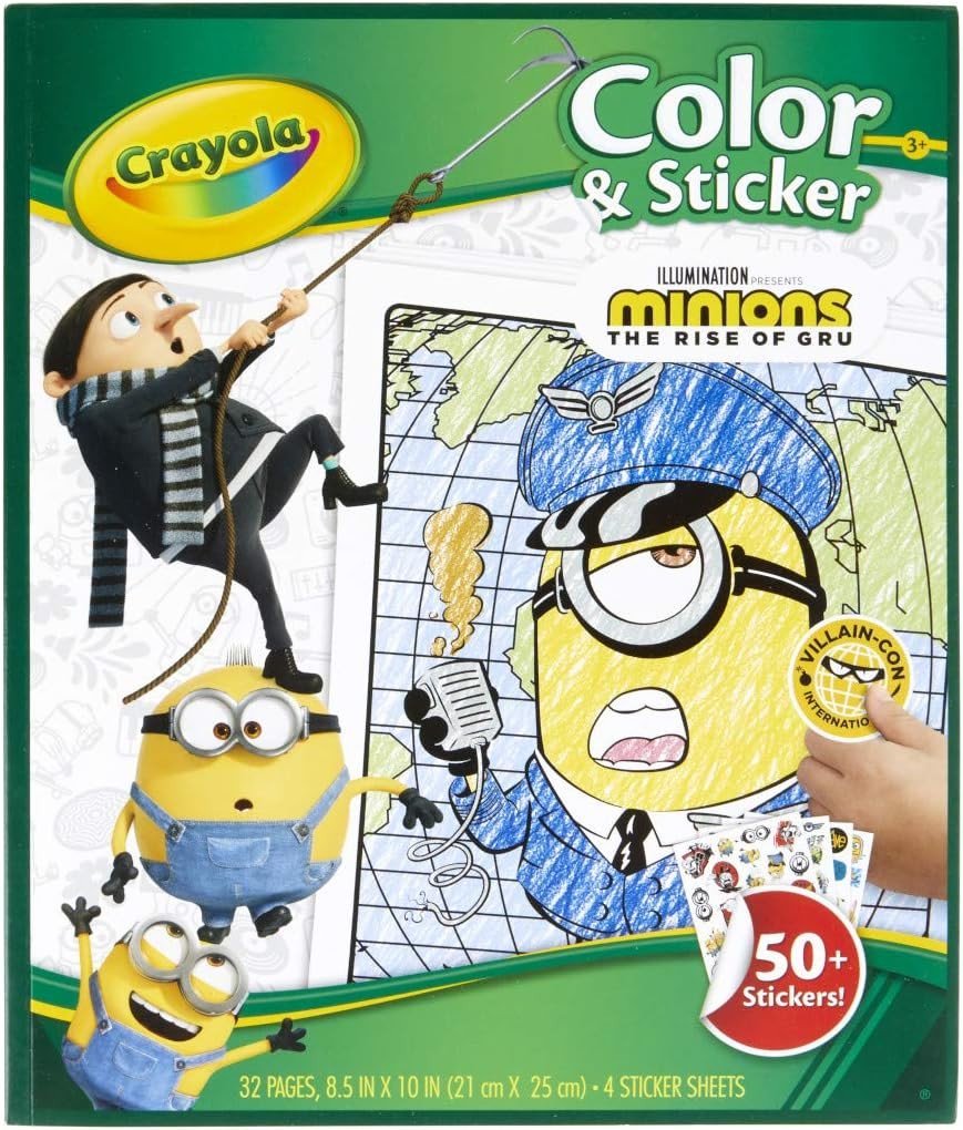 Crayola Minions Color & Sticker Activity Book for Kids
